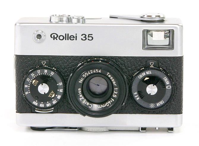 Rollei 35 (白) Singapore 製 40/3.5 Carl Zeissテッサー(沈銅式) 352gの画像