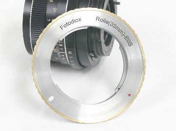 変換マウントリング Rollei SL35　SL350　フォクトレンダーVSL1.2.3 用レンズをEosへ使用します。画像
