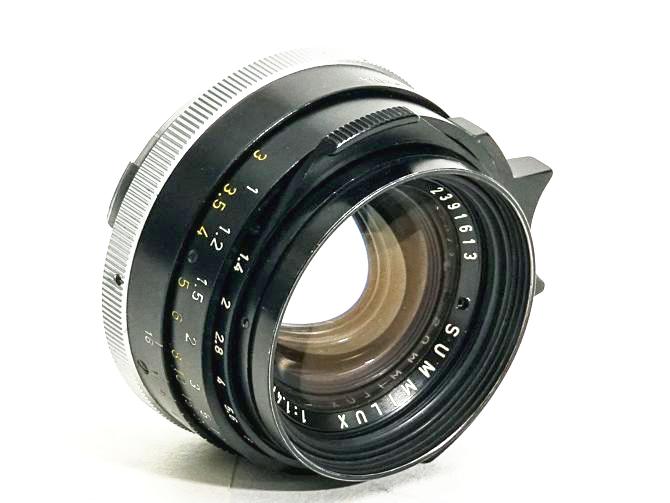 35/1.4 Summilux 2nd-Model 球面レンズ ライカM用 メタルレンズフード付(純正) 前後キャップ付 距離計連動の画像
