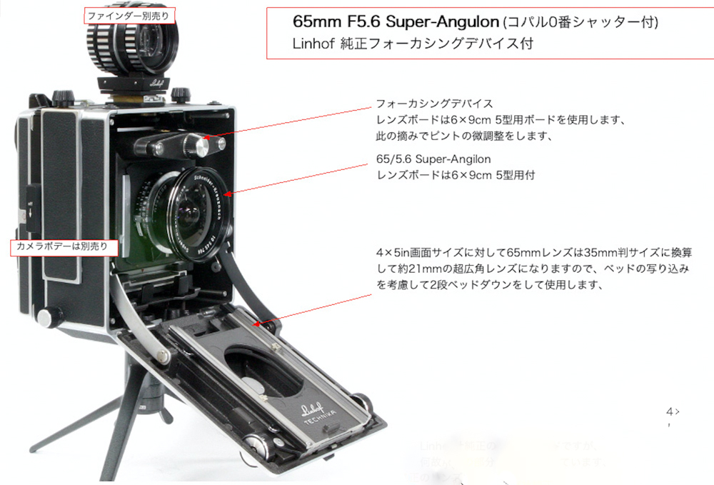 中古】(シュナイダー) Schneider Linhof SUPER-ANGULON 65/5.6 XL  
