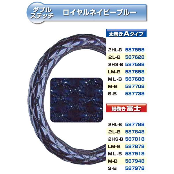 JET モコモコハンドルカバー ロイヤルネイビーブルーの画像