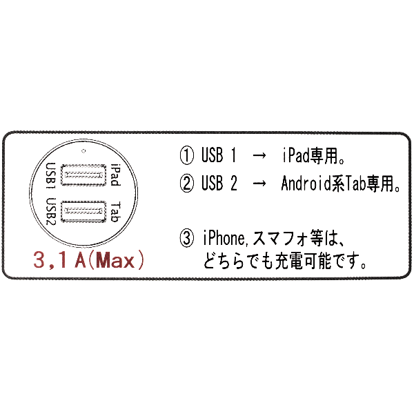 オープン超特価!!!  2口 USBリバーシブル ミニソケットの画像