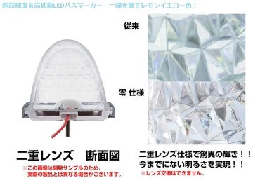 LEDスターライトバスマーカーランプ零（ゼロ）クリアーレンズ仕様の画像