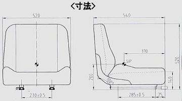 多目的座席シート（肉厚タイプ）の画像