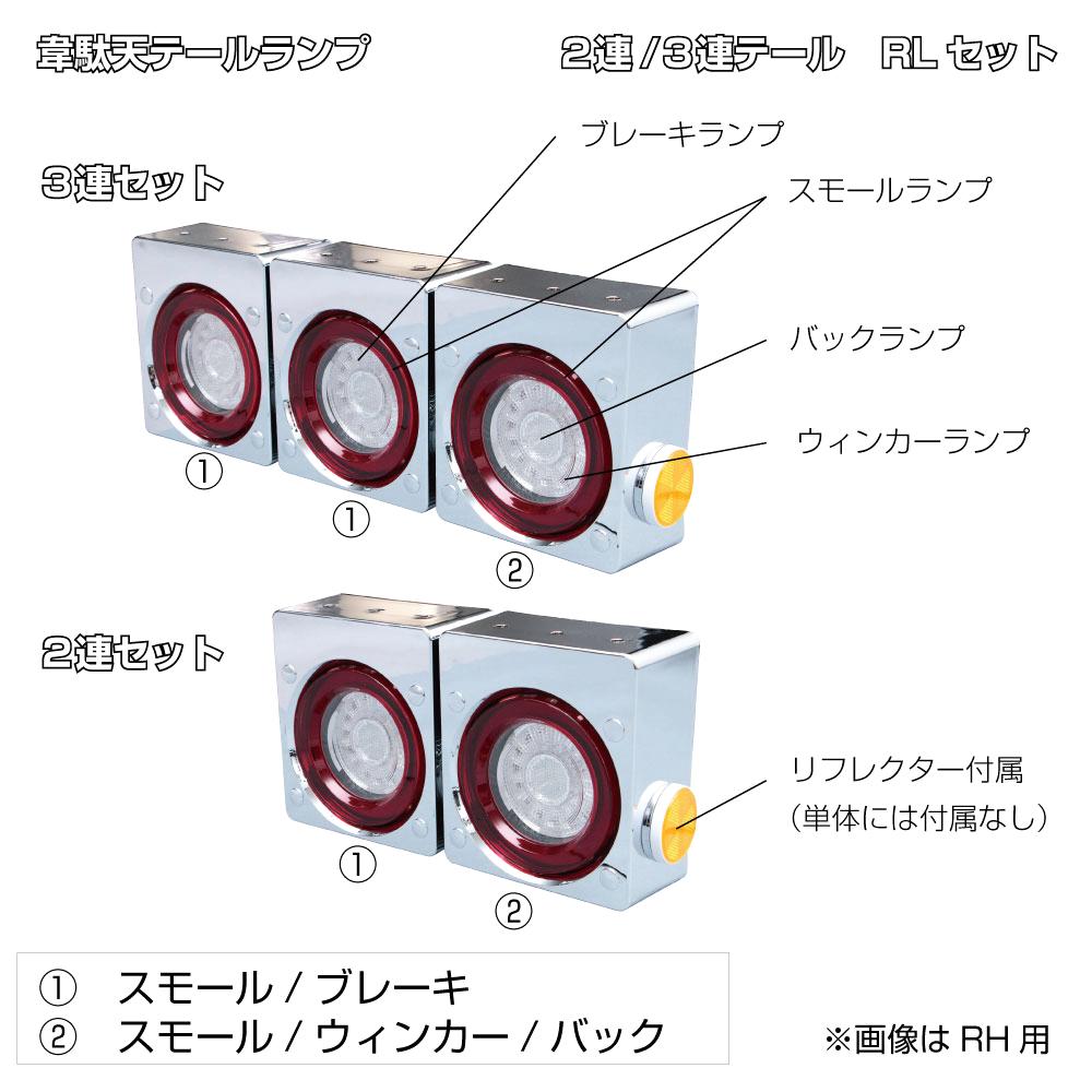 LEDテールランプ　韋駄天　24V車用の画像