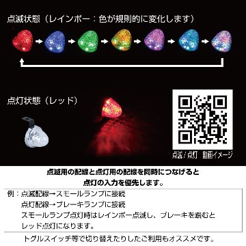 LED ミニサイドマーカーランプ　零（ZERO）レインボーの画像