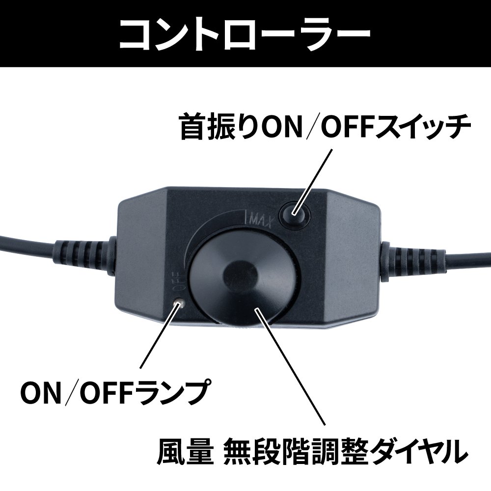 マルチルームファン　11インチ　24Ｖ車用画像