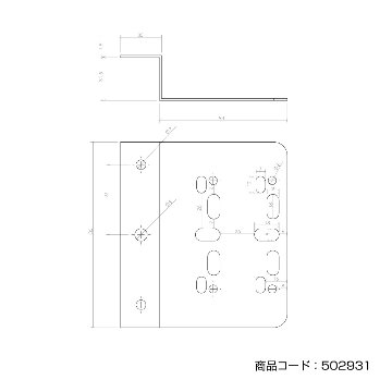 車高灯ランプ取付ステー Z型画像