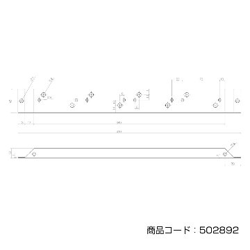 角マーカー/フラットマーカー取付ステー　スリムタイプの画像