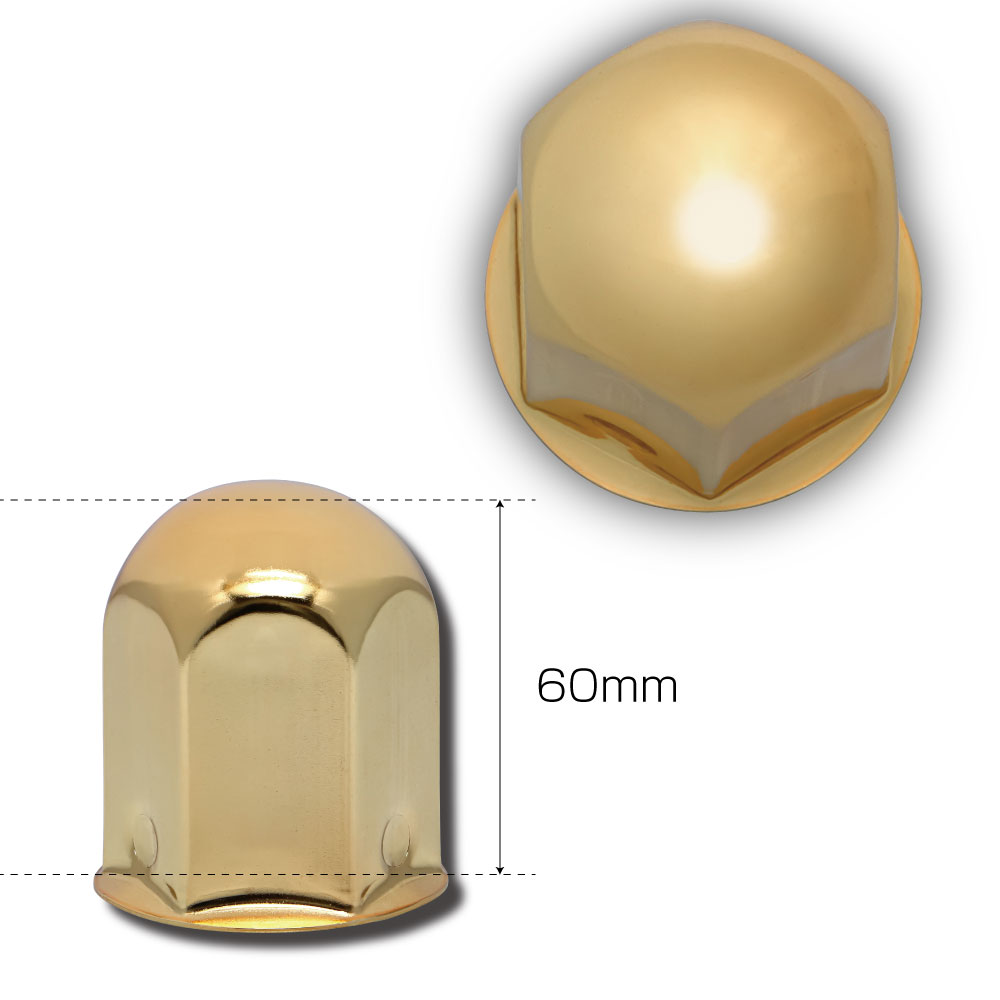 丸型ナットカバー　41ｍｍ　ゴールドメッキ　画像