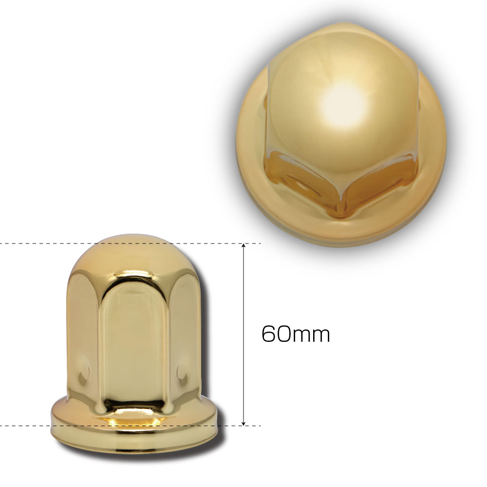 丸型ナットカバー　ISO33ｍｍ　ゴールドメッキ画像