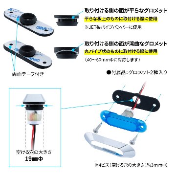 フラットマーカー　ユーロスタイル　楕円型の画像