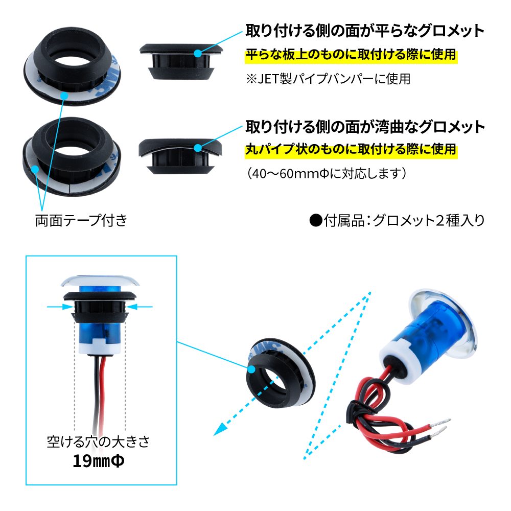 フラットマーカー　ユーロスタイル　丸型の画像