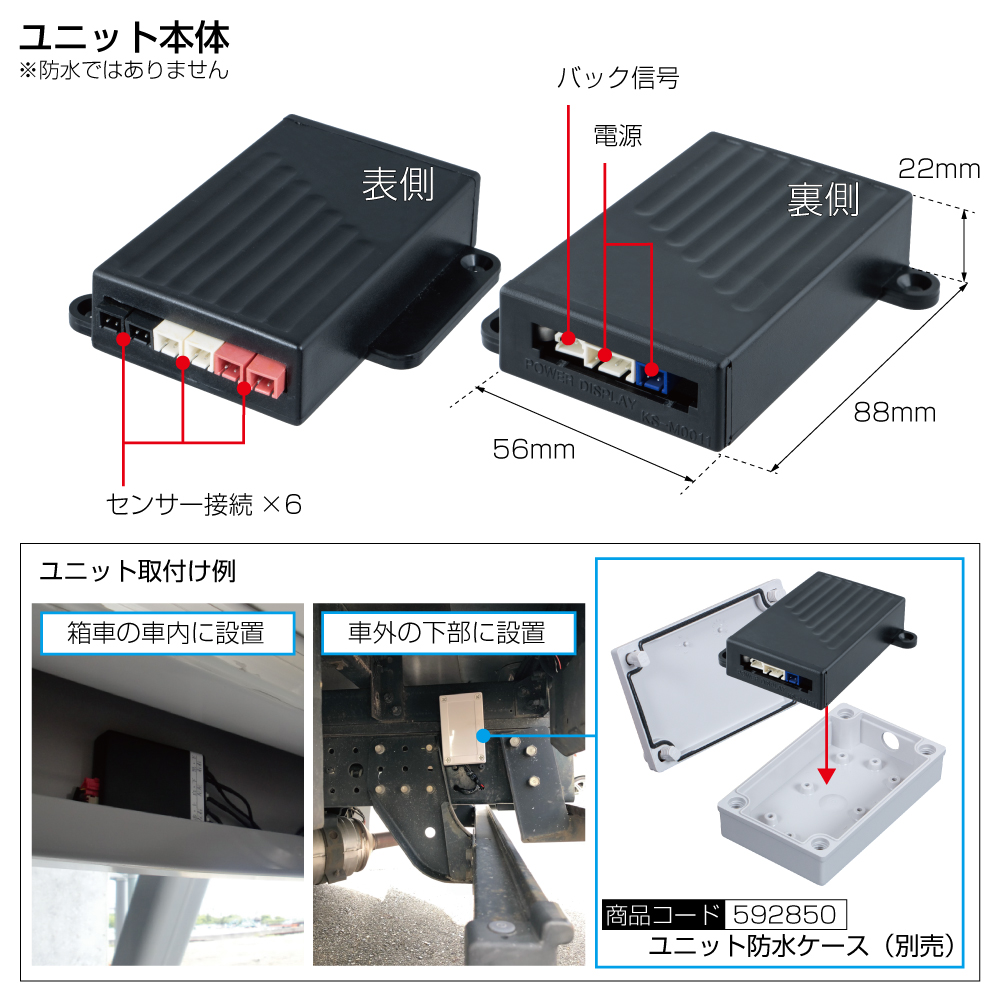 GX-209　超音波センサー　センサー4個埋め込みタイプの画像