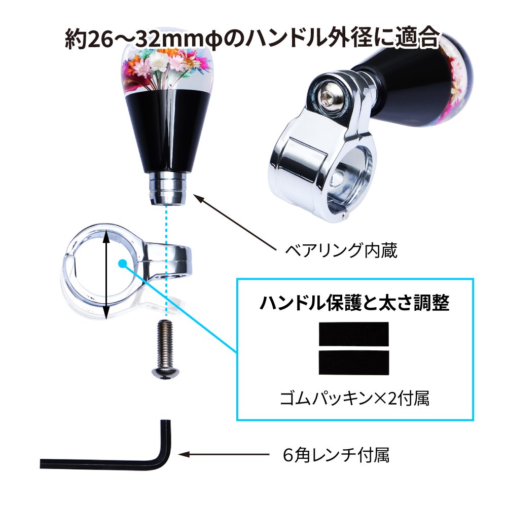 ハンドルスピンナー 水中花 花増量タイプの画像