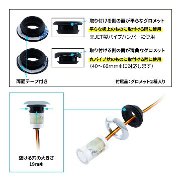 LEDフラットマーカー ユーロスタイル Kai 丸型/楕円型の画像