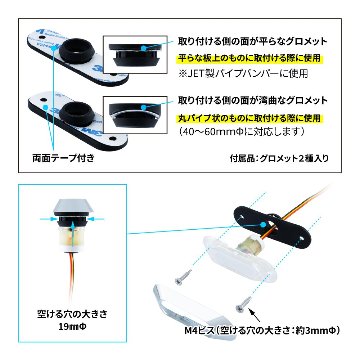 LEDフラットマーカー ユーロスタイル Kai 丸型/楕円型の画像