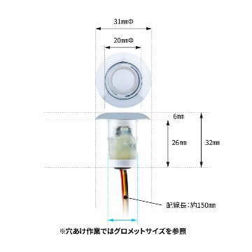 LEDフラットマーカー ユーロスタイル Kai 丸型/楕円型の画像