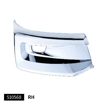 ’20キャンター　メッキバンパーコーナースポイラー　標準車用　RH/LHの画像