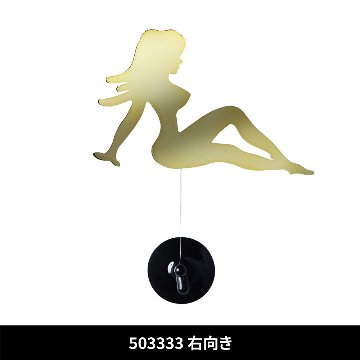 ふらふらガール　吸盤固定　クロームメッキ/ゴールドメッキの画像