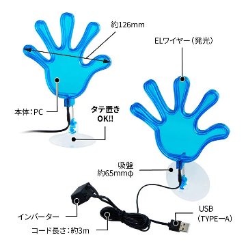 ふらふらネオンライン「パー」　有機ELワイヤーの画像