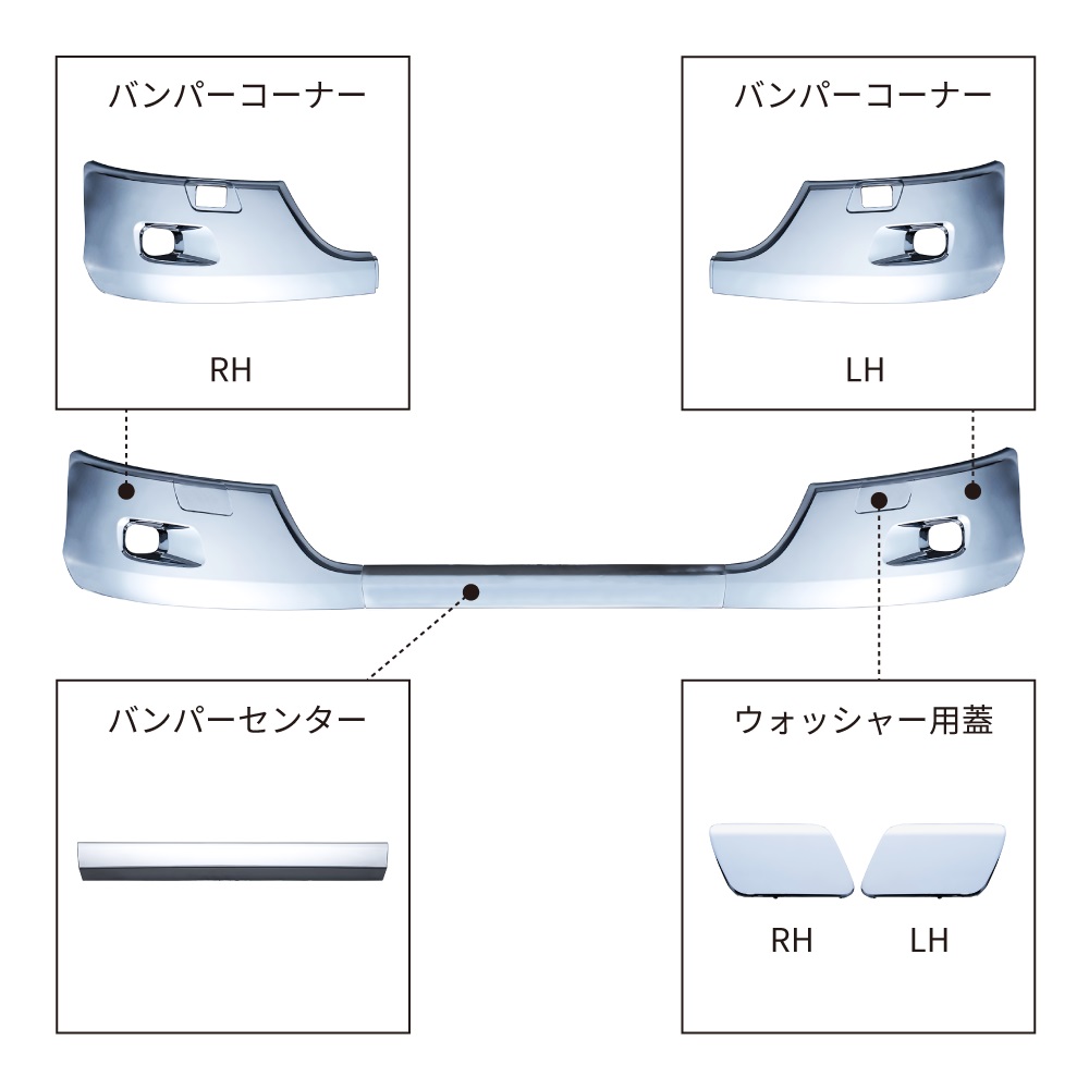 ’23エルフ　ローキャブ車　フロントバンパーの画像
