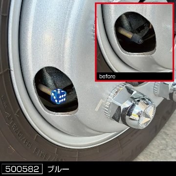 エアーバルブキャップ　サイコロの画像