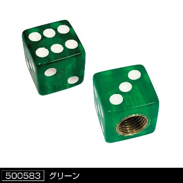 エアーバルブキャップ　サイコロの画像
