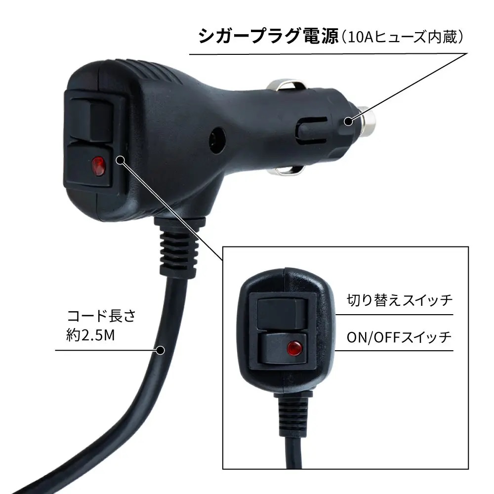 LEDフラッシュライト　アンバー/ブルー　24V/12V共用の画像