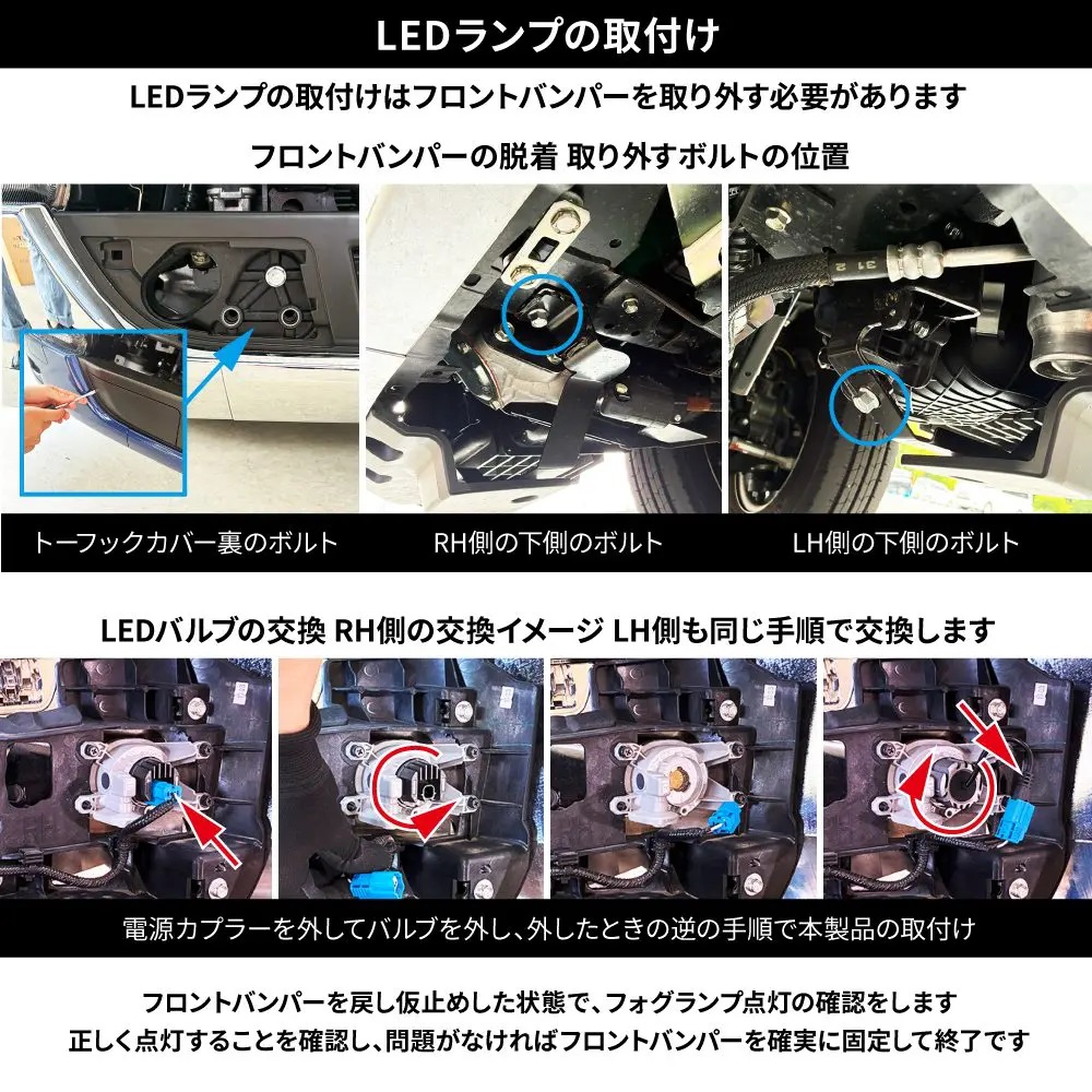 LEDハイパワーフォグランプバルブ　L1B　ホワイト/イエローの画像