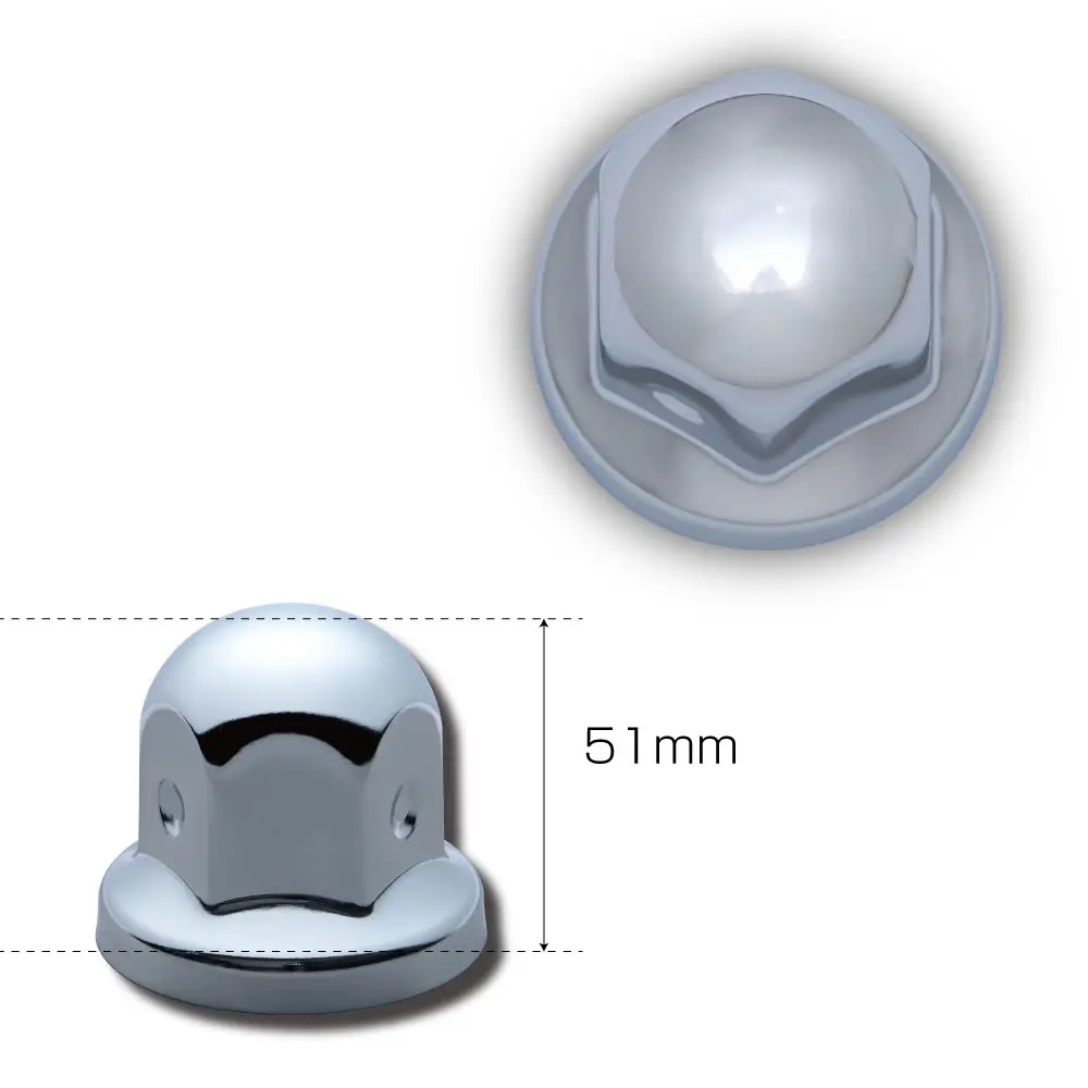 丸型ナットカバー　ISO33ｍｍ　ステンレス/クロームメッキの画像