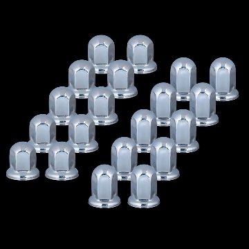 丸型ナットカバー　ISO33ｍｍ　ステンレス/クロームメッキの画像