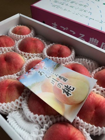 あら川の桃　川中島白桃（７月下旬8月以降）贈答、進物用2kg箱　送料込み！の画像