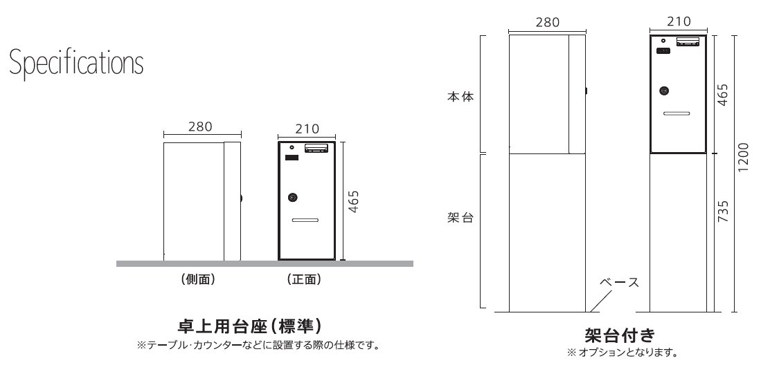 高額紙幣専用小型両替機の画像