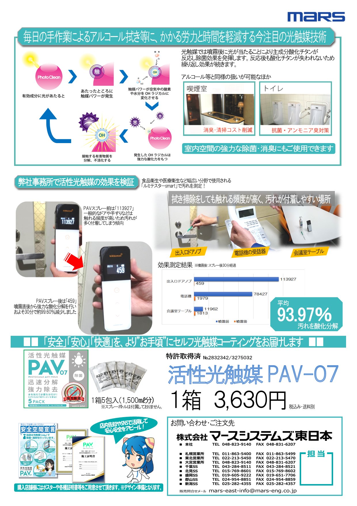 ＰＡＶ　おそうじパウダー 活性光触媒の画像