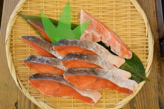 紅鮭切身　８切の画像