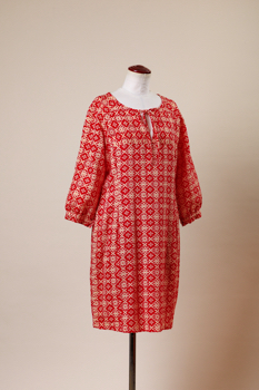 服の型紙_ラグラン袖ワンピース（裏付き） KP-006の画像