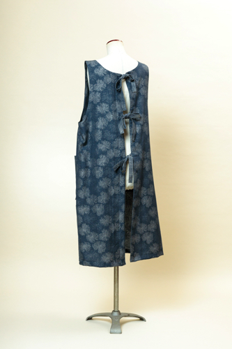 服の型紙_KP-043_エプロン・ワンピース（裏なし）の画像