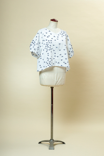 服の型紙_トップス KD-097ふんわり半袖ブラウスの画像