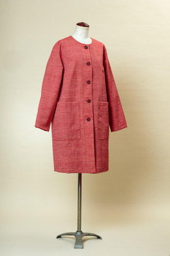 服の型紙_衿なしコート（裏付き）の画像