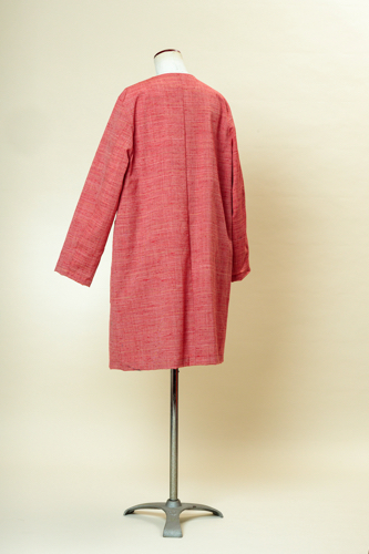 服の型紙_衿なしコート（裏付き）の画像
