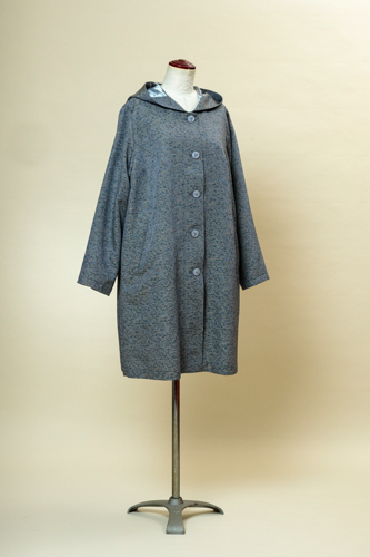 服の型紙_フード付きコート（裏付き）の画像