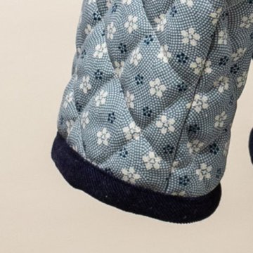 服の型紙_フード付きキルティング・ジャケットの画像
