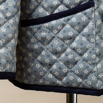 服の型紙_フード付きキルティング・ジャケットの画像
