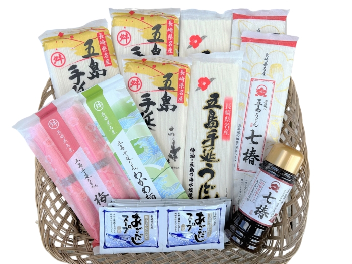 【送料無料】五島手延うどん・お歳暮ギフト詰合せセット｜お歳暮好適品　画像