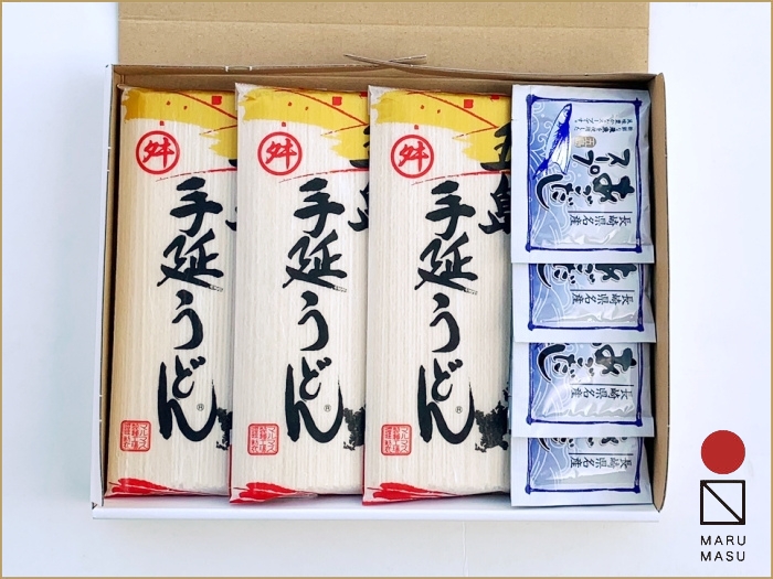 Mm 06s 五島手延べうどん あごだしスープ詰合せ 記念品 粗品 手土産に人気の麺ギフト