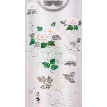 百景シリーズ けやき 竹に牡丹 初盆提灯セット画像