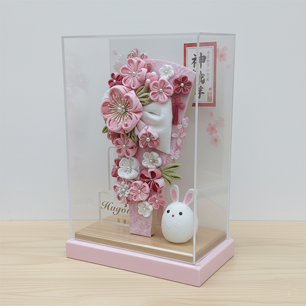 つまみ細工羽子板飾り
