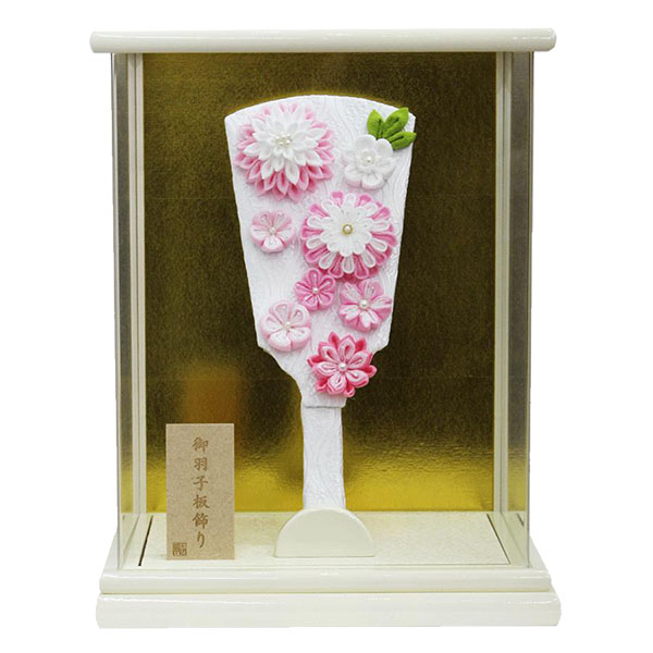 つまみ細工羽子板