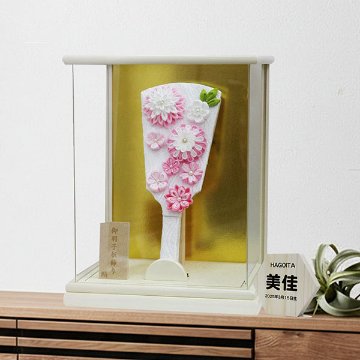 平安豊久監修 幹山作15号京小町羽子板総桧造りケース飾り/人形の松川